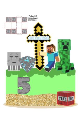 Arquivo topo de bolo minecraft