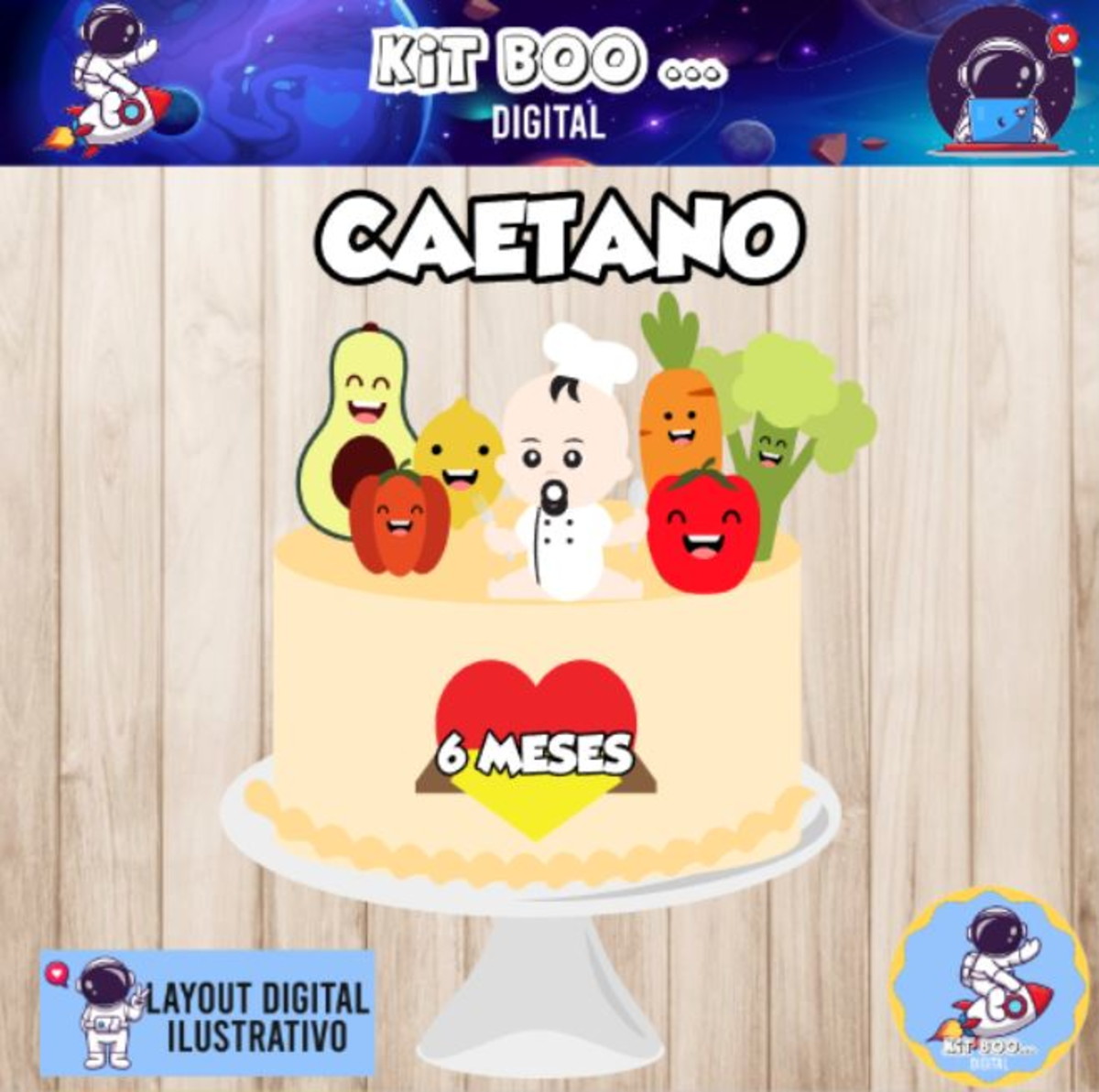 Arquivo Topo de Bolo - Mini Chef Menino