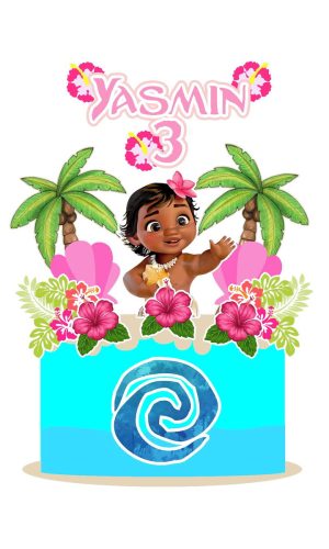 Arquivo Topo de Bolo Moana Baby