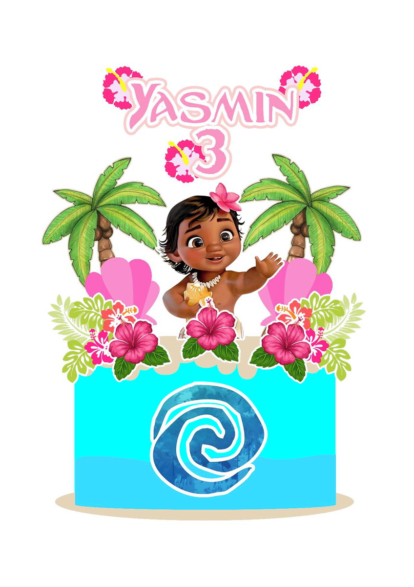 Arquivo Topo de Bolo Moana Baby
