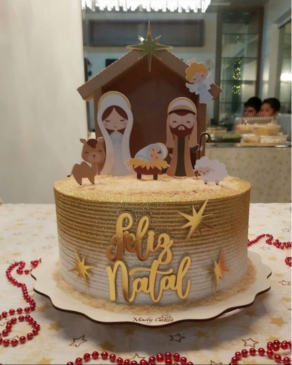 Arquivo Topo de Bolo Natal Presépio.studio