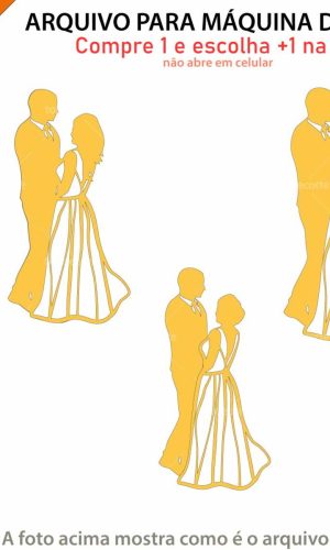 Arquivo Topo de Bolo Noivos Casamento +1 Arquivo da Loja
