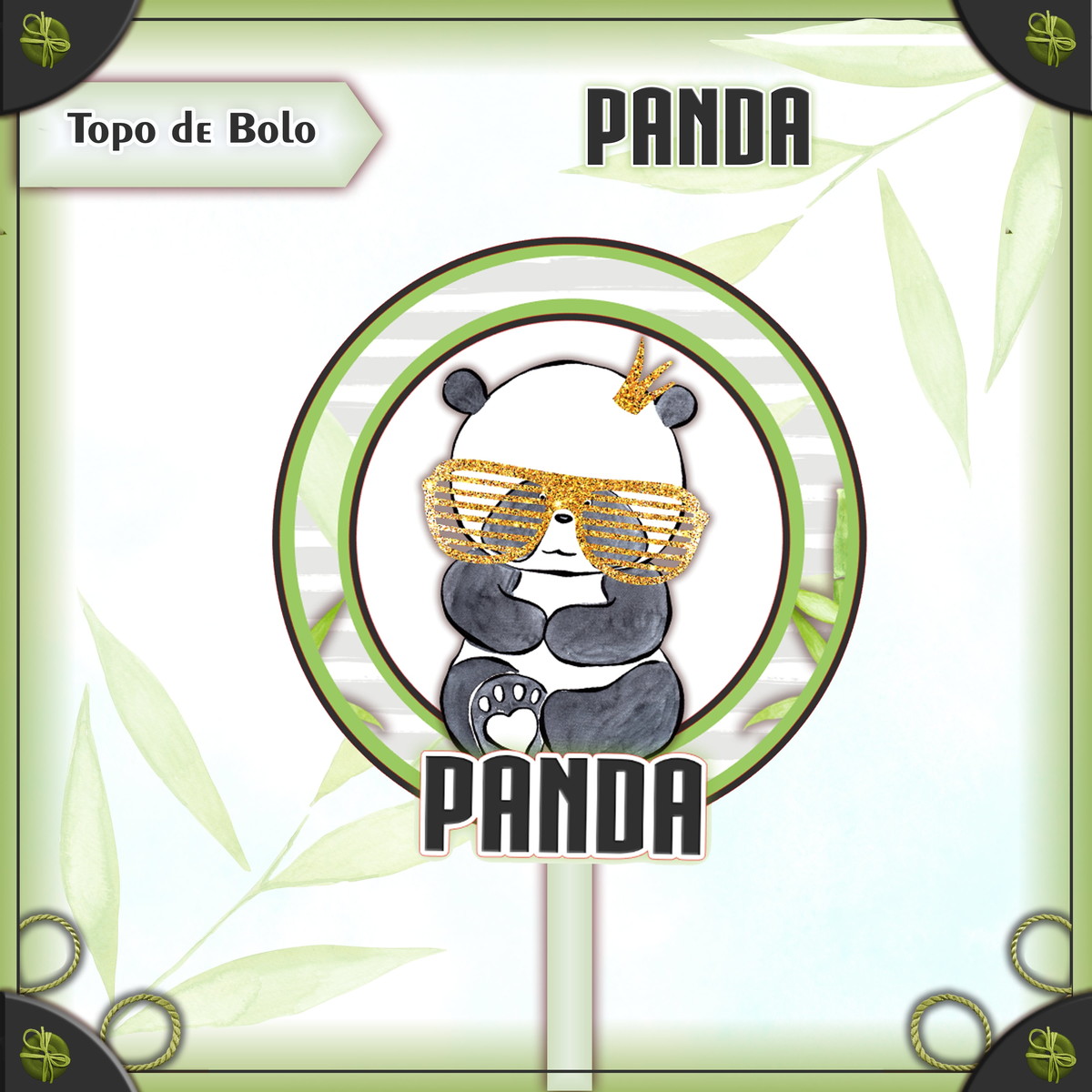 Arquivo Topo de Bolo - Panda