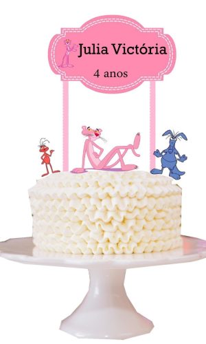 Arquivo Topo de Bolo - Pantera Cor de Rosa