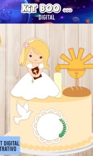 Arquivo Topo De Bolo - Primeira Comunhão Menina