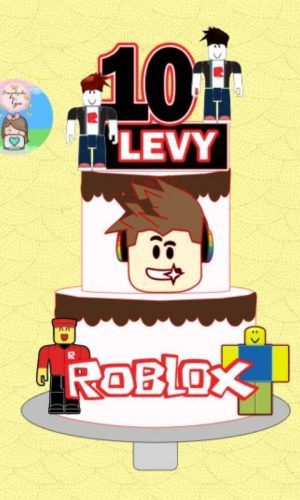 Arquivo Topo de Bolo Roblox Camadas