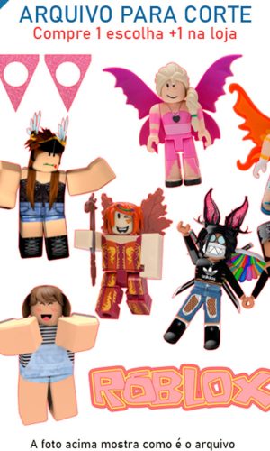 ARQUIVO Topo de bolo Roblox Menina +1 arquivo da loja