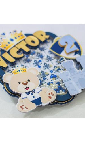 Arquivo topo de bolo ursinho principe