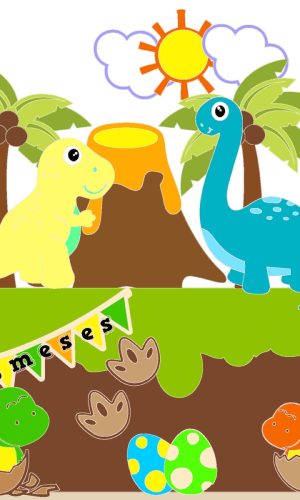 Arquivo topo dinossauros em camadas