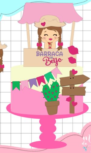 Arquivo Topo Junino Barraca do Beijo Menina Baby Arraiá 082
