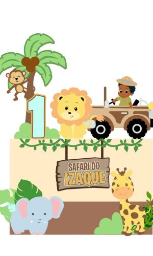 arquivo topo safari cute menino em camadas