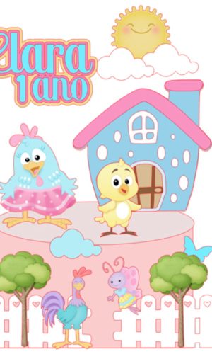Arquivo Topper Galinha Pintadinha Candy