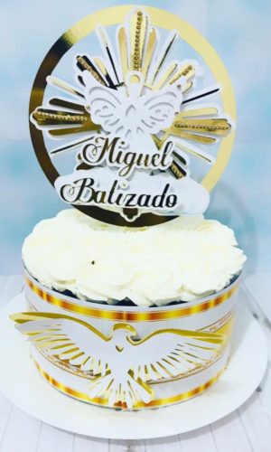 Arquivos de Corte Topo de Bolo Batizado