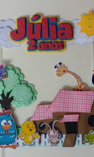 Arquivos de corte topo de bolo galinha pintadinha