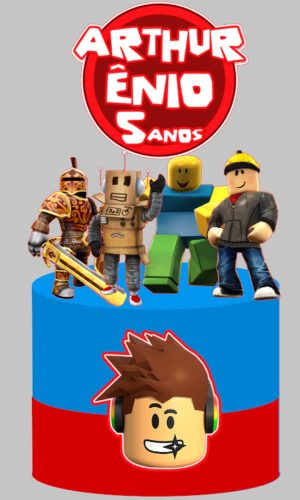Arquivos de Corte/topo de Bolo - 4 Topos Roblox