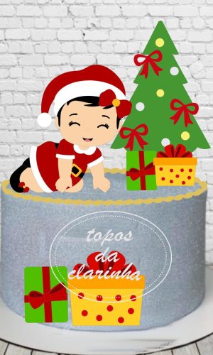 Arquivos de Corte Topo de Bolo Baby Natal Camada