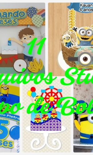 Arquivos de Corte Topo de Bolo - Minions