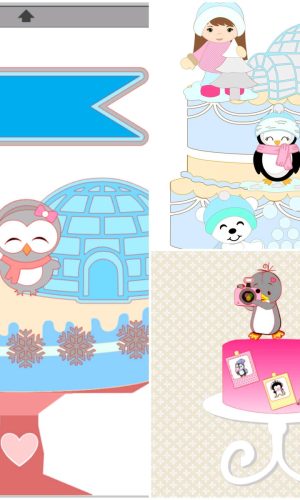 ARQUIVOS DE CORTE TOPO DE BOLO pinguim