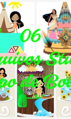 Arquivos de Corte Topo de Bolo - Pocahontas