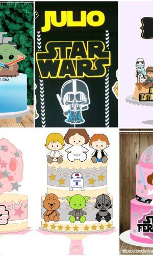 ARQUIVOS DE CORTE TOPO DE BOLO star wars