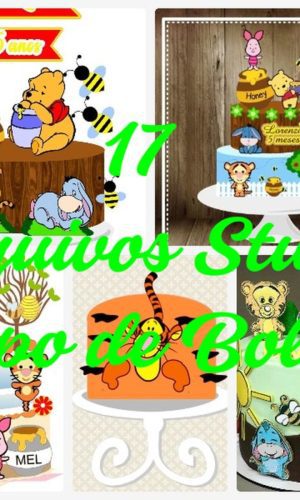 ARQUIVOS DE CORTE TOPO DE BOLO - URSINHO POOH