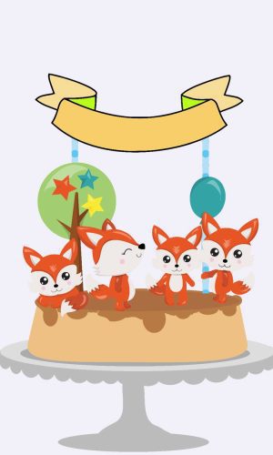 Arquivos Silhouette topo de bolo raposinha em camadas 09