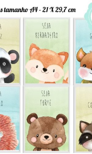 Arte Digital Quadrinhos Bosque Aquarela