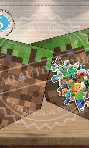 BANDEIROLA MINECRAFT - ARQUIVO DIGITAL