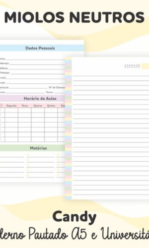 Cadernos - Kit Digital Miolos Cadernos Universitario