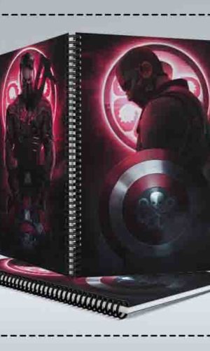 Capa de Caderno Capitão Hydra Arquivo Digital