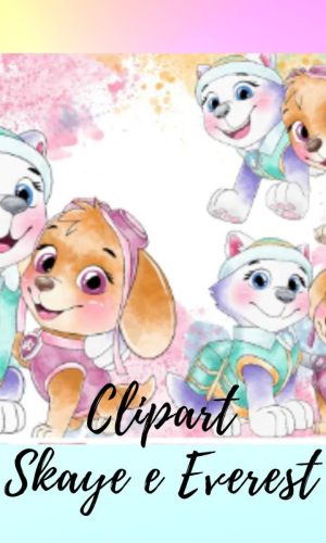 Clipart Kit Digital Skaye e Everest Aquarela/+20kits Cod:72