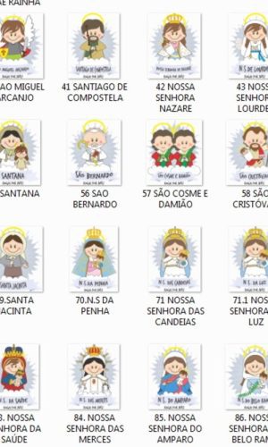 Kit Digital - 95 Santinhos em Png