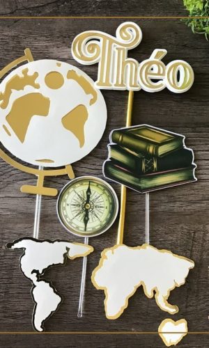 Corte Topo de Bolo Despedida de Viagem