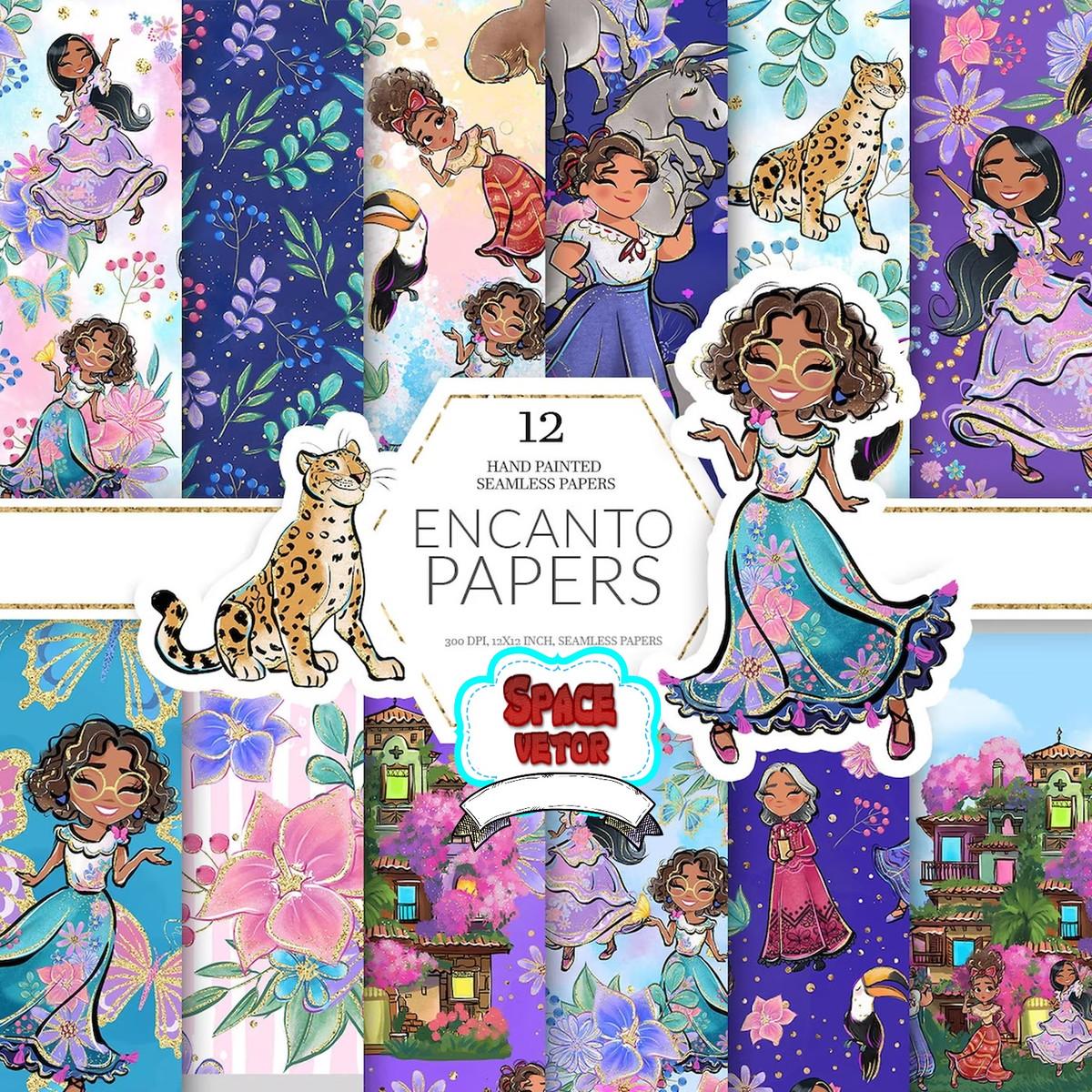 Encanto Aquarela Kit Digital - Imagem 2