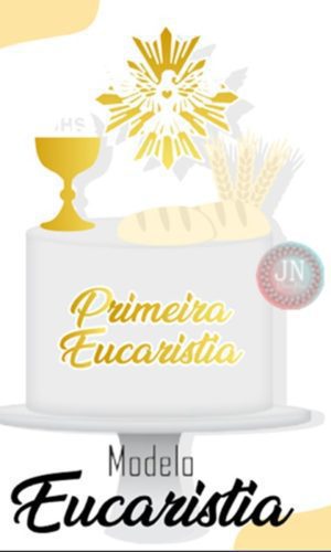 Eucaristia Batismo-topo de Bolo Arquivo de Corte e Impressão