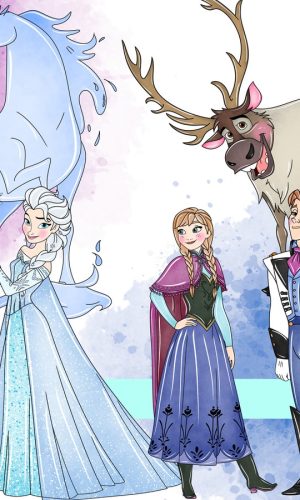 Frozen Kit Digital Aquarela Reef: 852