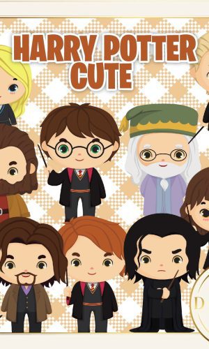 Harry Potter Aquarela Kit Digital