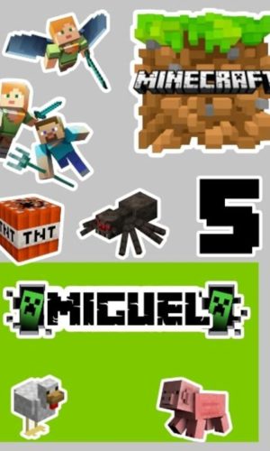 Kit Arquivos de Corte Minecraft, Mickey Baby e Mickey