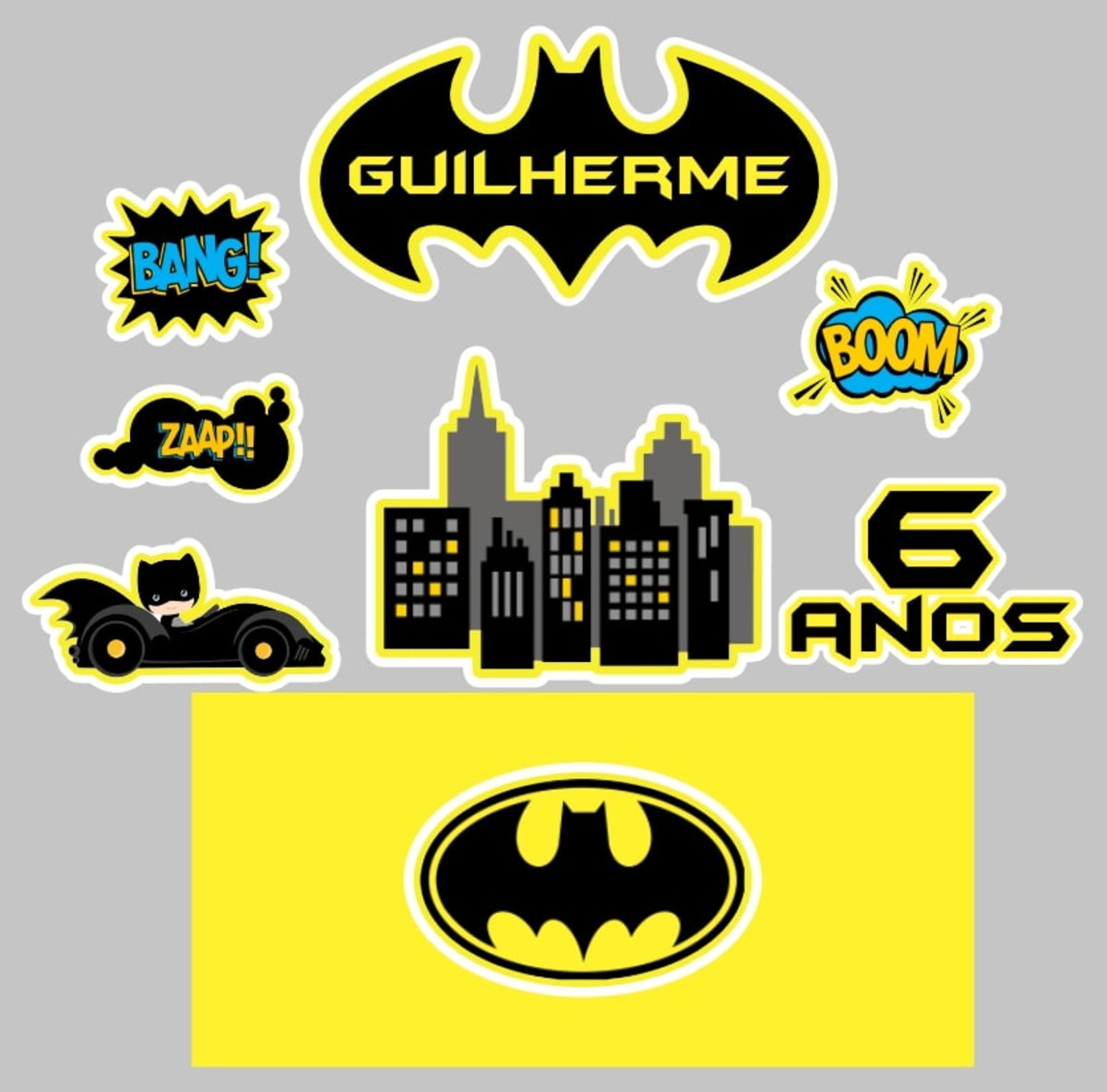 Kit Arquivos de Corte Mulher Marav., Cap. América e Batman - Imagem 3
