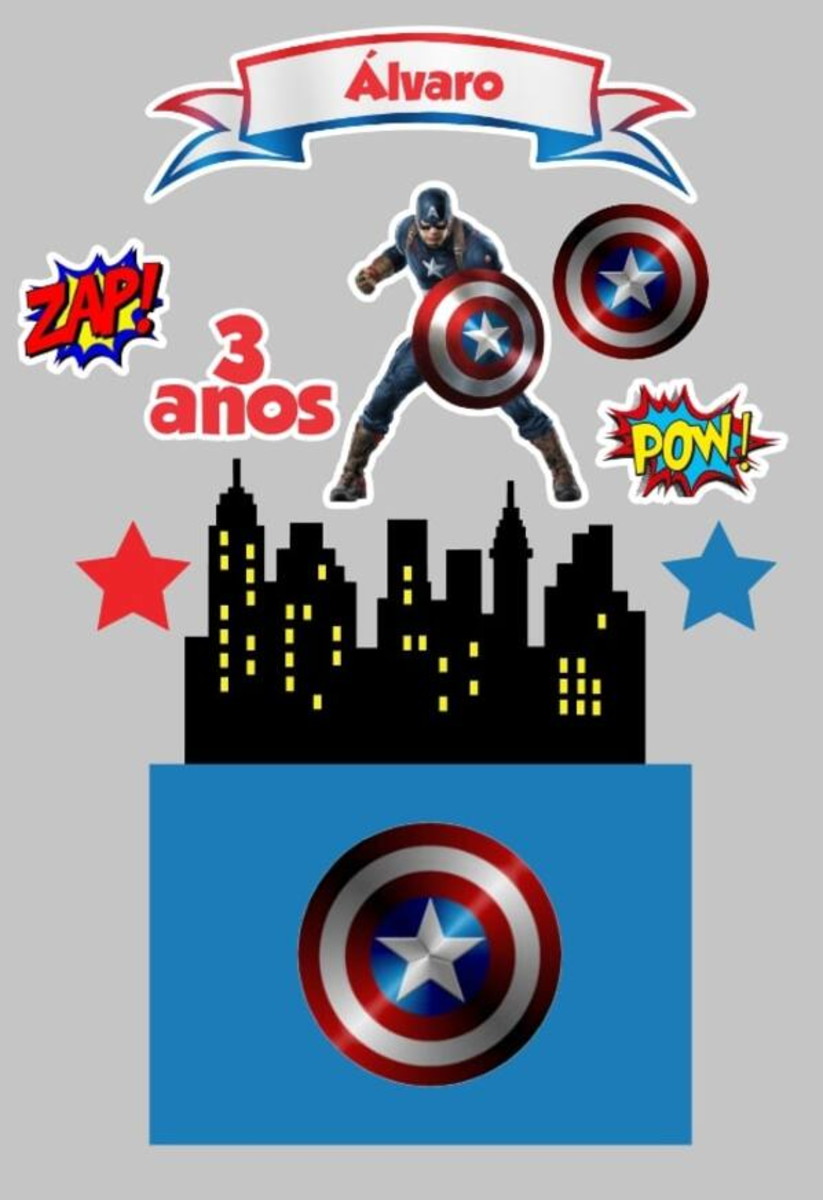 Kit Arquivos de Corte Mulher Marav., Cap. América e Batman - Imagem 2