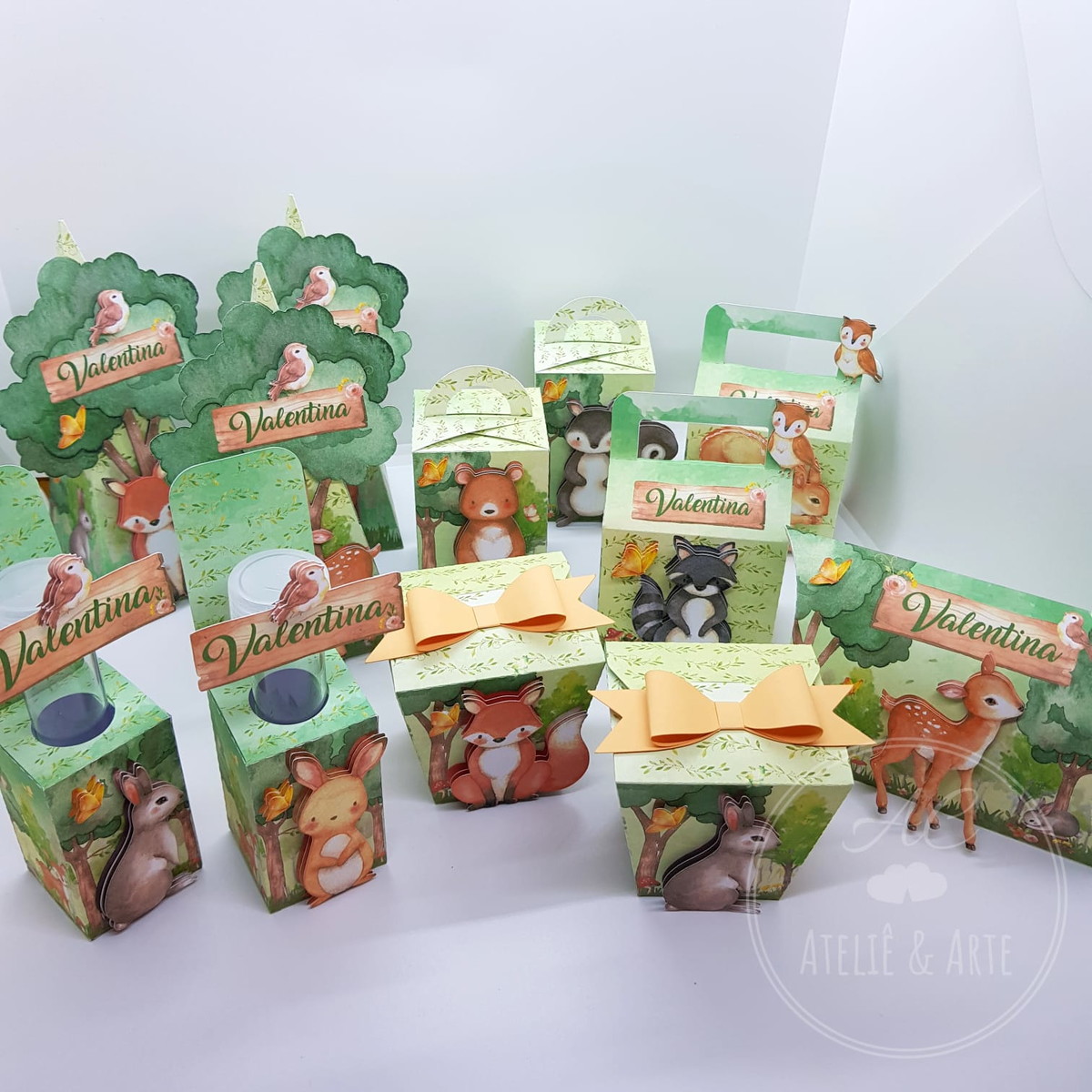 Kit Bosque Encantado Aquarela - Arquivo de Corte Studio - Imagem 5