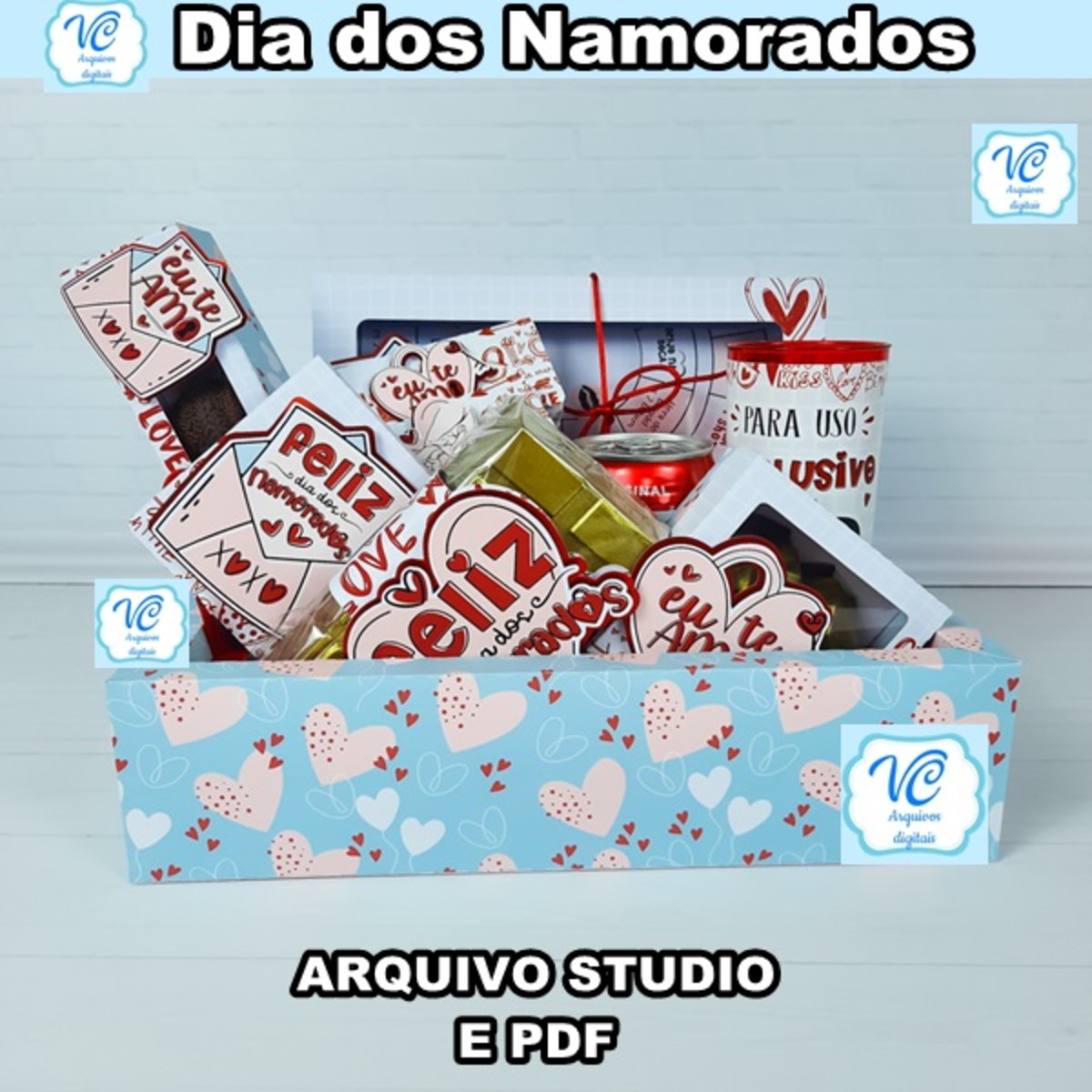 KIT CAIXA DIA DOS NAMORADOS -8- ARQUIVO DE CORTE