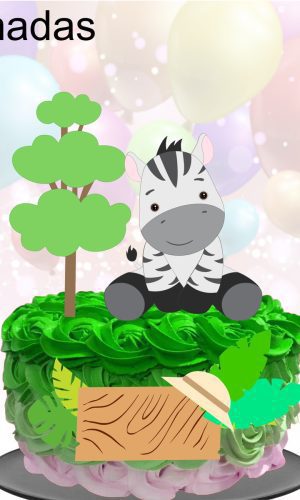 Kit com 5 arquivos de corte:02-ZEBRA TOPO (CAMADAS)