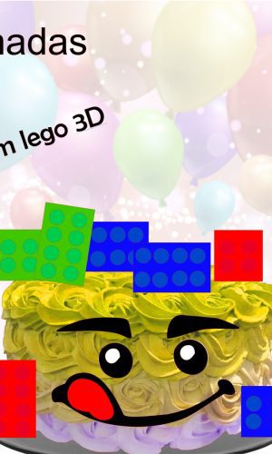 Kit com 5 arquivos de corte: 03-LEGO TOPO TOPO EM CAMADAS