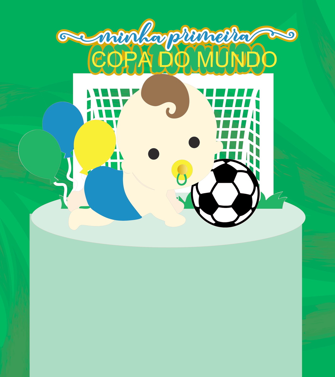 Kit com 5 Arquivos de Corte: 20 - Futebol Topo de Bolo