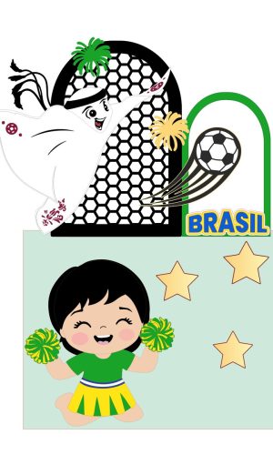 Kit com 5 Arquivos de Corte: 23 - Futebol Topo de Bolo