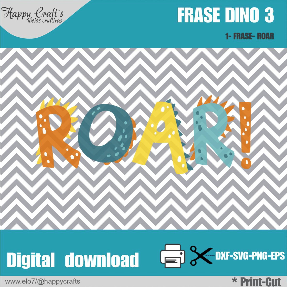Kit Digital Alfabeto Dino - Imagem 4