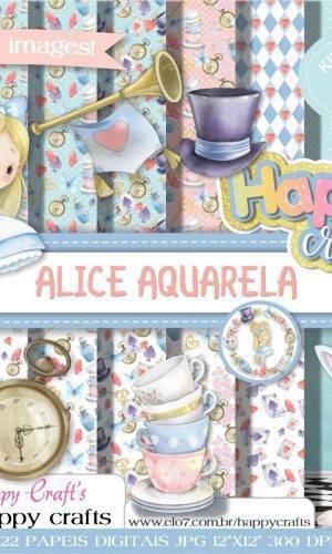 Kit Digital Alice Aquarela 2