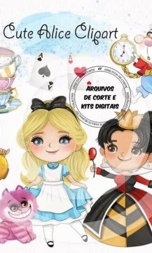 #021 Kit Digital Alice Aquarela