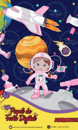 Kit Digital Astronautas Meninas
